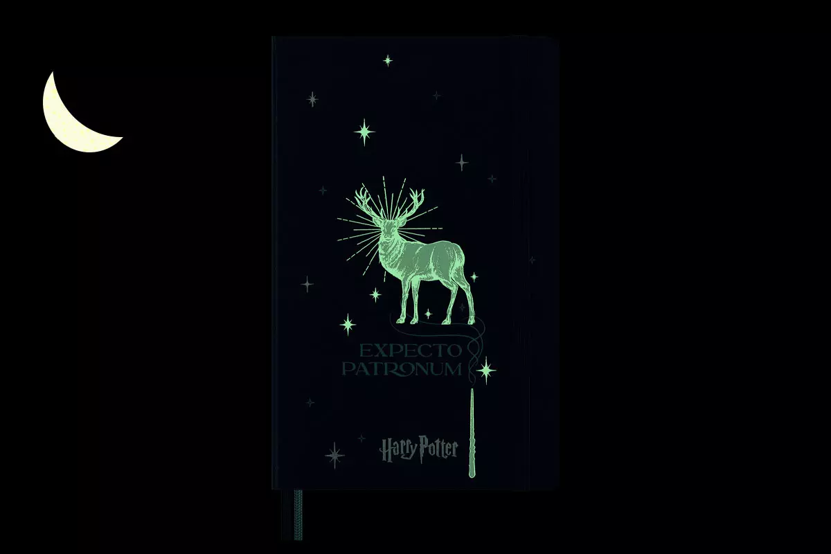 Een Moleskine Harry Potter Expecto Patronum Large Ruled Notebook LE koop je bij Moleskine.nl